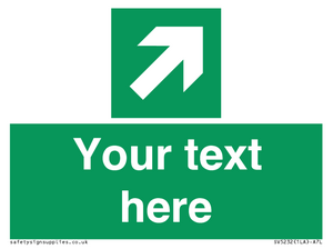 Custom Arrow Top Right Sign